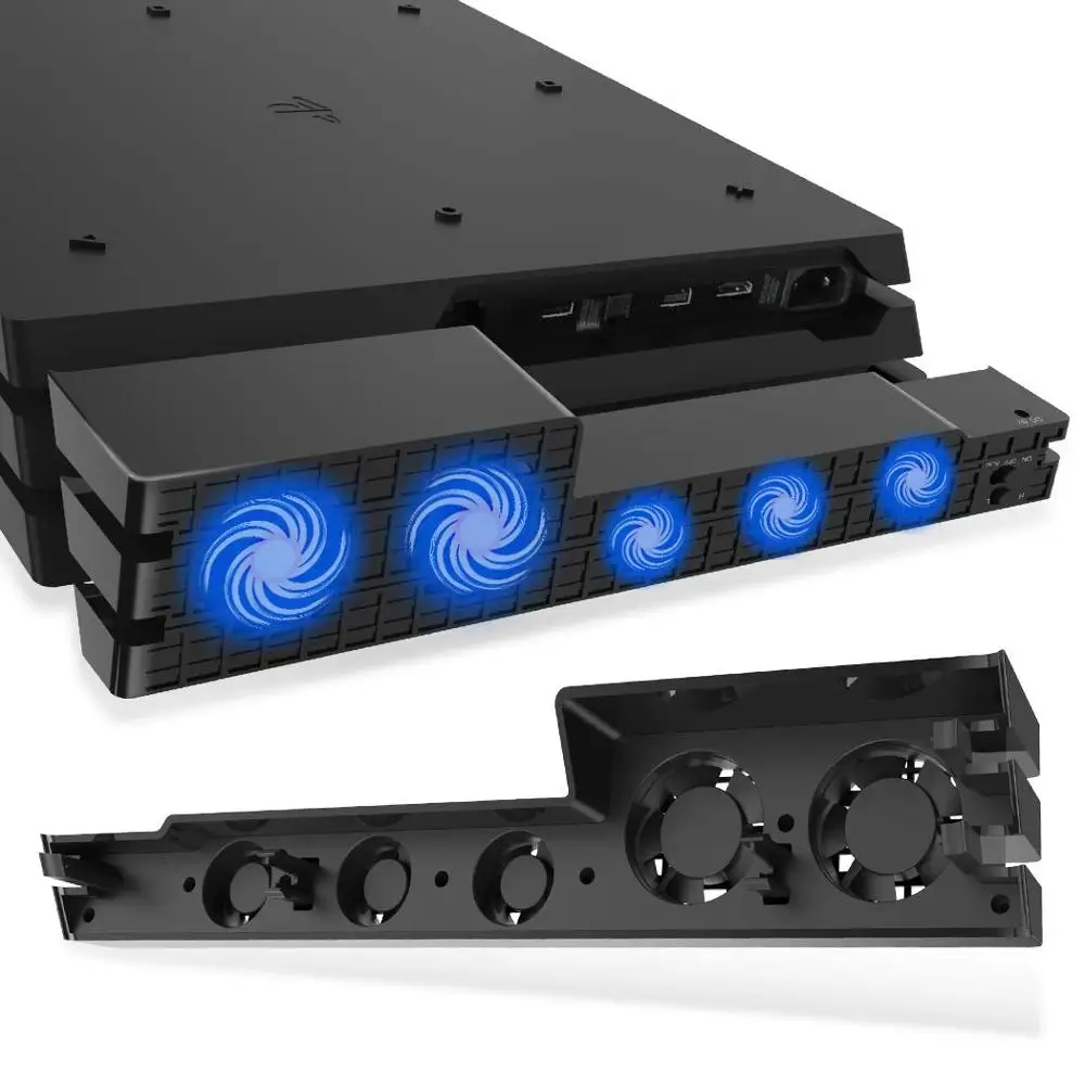 PS4 Pro, Play station 4 Pro охлаждающий вентилятор USB внешний 5-фанатов Супер Турбо Температура вентилятор охлаждения для PS4 Pro консоли