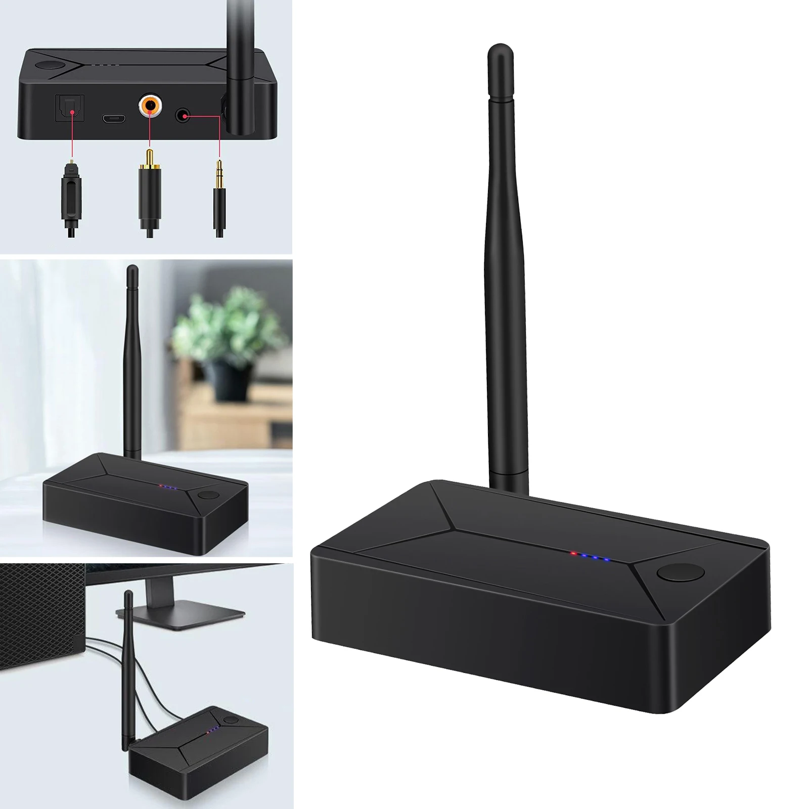 Wireless Adapter Bluetooth 5 0 Audio Transmitter 3 5mm AUX Jack Coaxial Optical Stereo Receiver for TV PC Headphone Speaker