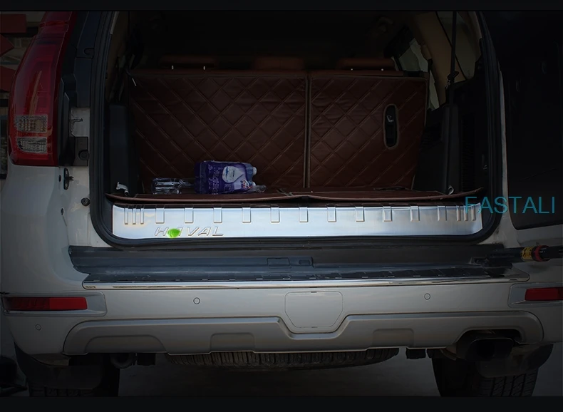 Для maval H9- для двери БАГАЖНИКА АВТОМОБИЛЯ порог багажника из нержавеющей стали задняя защитная накладка декоративная яркая полоса устойчивый к царапинам износ
