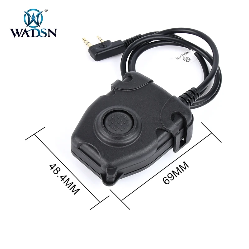 WADSN PTT kenwood motorola Button Tactical Headset Interphone walkie talkie linker airsoft accesorios headphones ipsc TCI