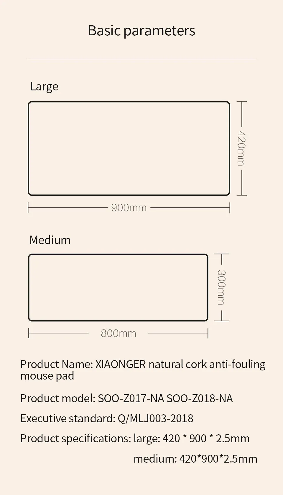 Xiaomi Mijia Натуральная пробка, приятная для кожи, грязестойкая коврик для мыши двухстороннее использование водонепроницаемый и пятнистый Термостатический