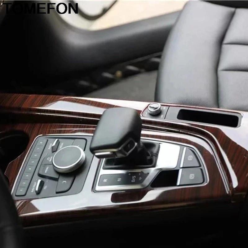 TOMEFON для Audi A4L A5 /для A4 B9 LHD центральная консоль панельная Накладка для коробки передач отделка Аксессуары ABS Карбон