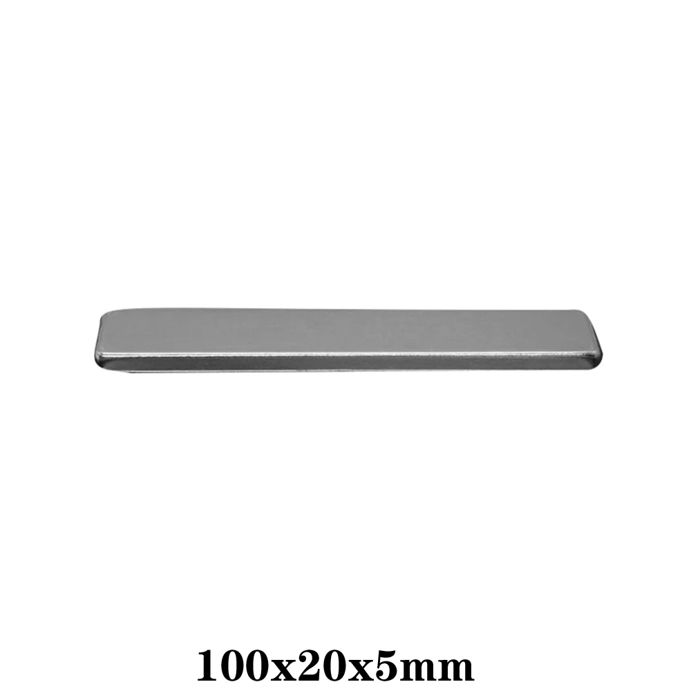 1 ~ 10 шт. 100x20x5 редкоземельные магниты 100 мм x 20 ленточный блок прямоугольные
