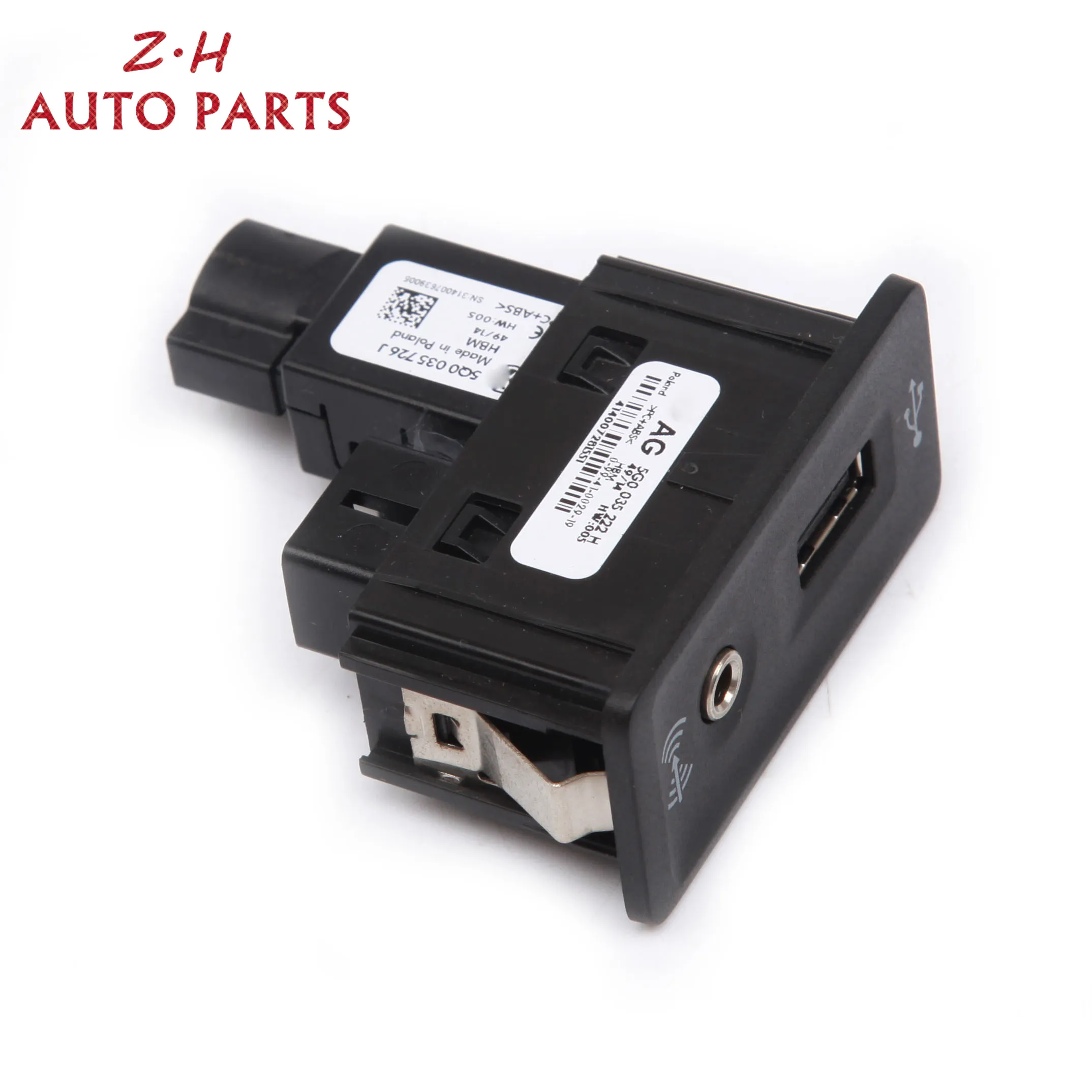 5Q0 035 726 J 5G0035222F USB AUX-IN порт в комплекте штепсельной вилки CarPlay MDI USB AMI установочная штепсельная розетка подходит для VW Golf Passat