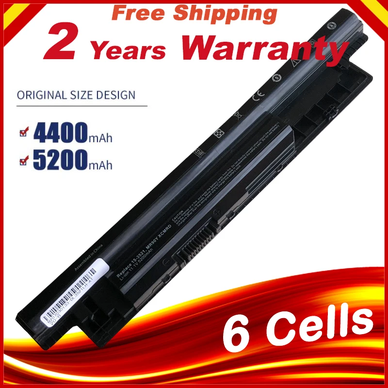 6 Cell Laptop Battery for DELL Inspiron 3421 3721 5421 5521 5721 3521 3437 3537 5437 5537 3737 5737 XCMRD | Компьютеры и офис