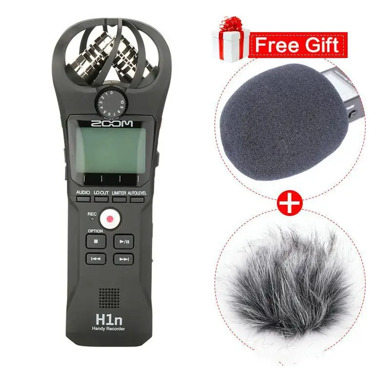 

ZOOM H1N Pen Handy Audio Voice Recorder Interview Video Stereo Microphone for Canon Nikon DSLR Camera w Boya BY-M1 Microfone