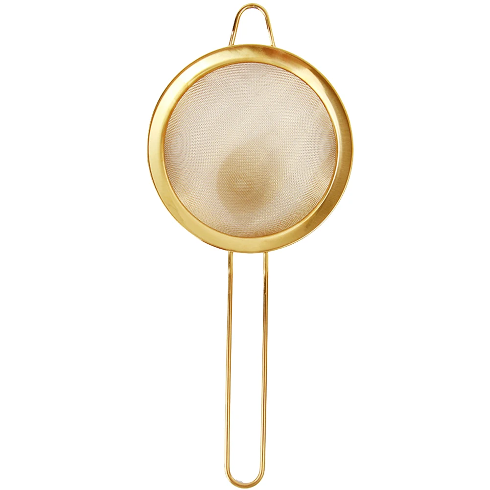 

Bakware Cook Colander Stainless Steel Slotted Spoon Long Handle Sieve Filter Hanging Flour Sifter Strainer Tools Fine Mesh