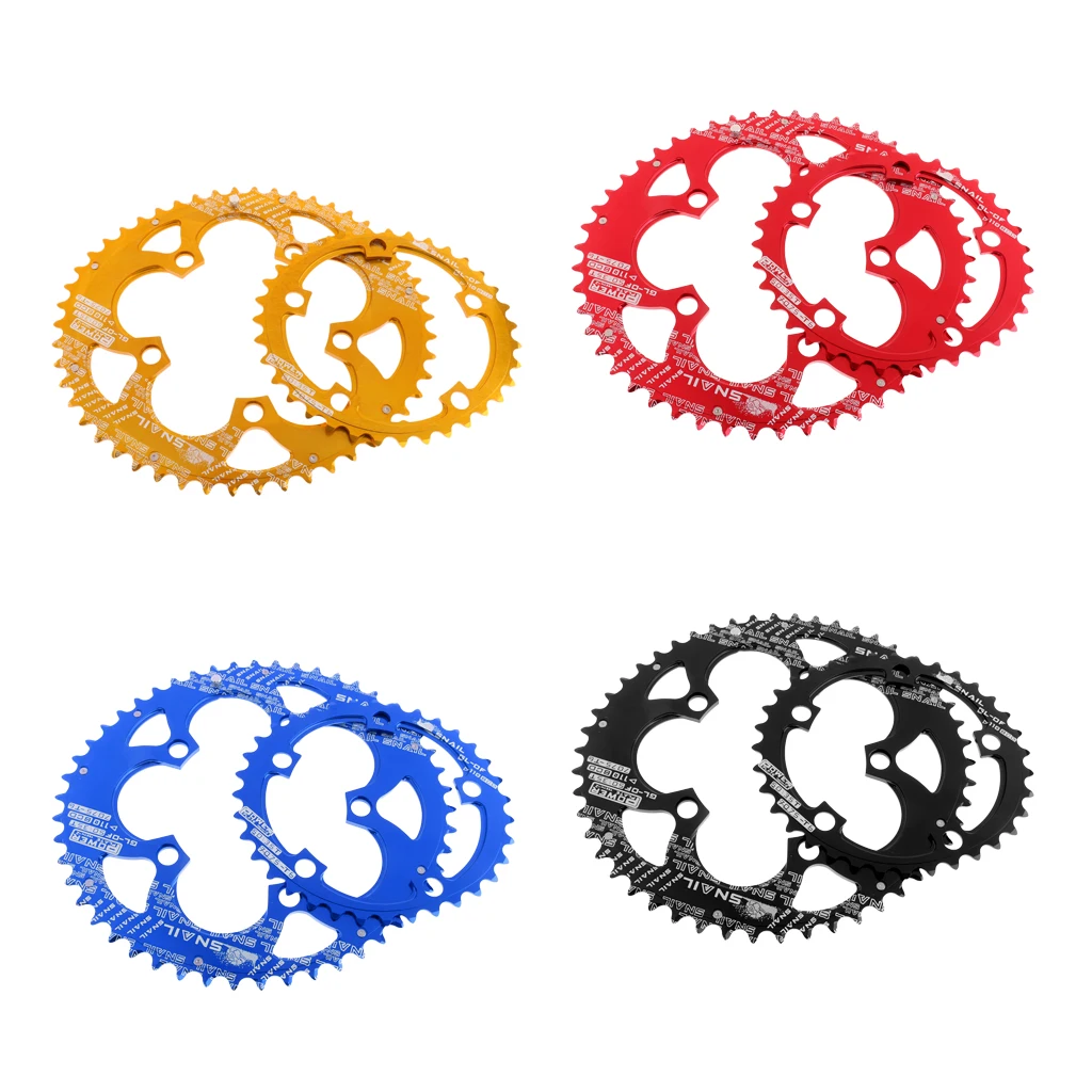 

MTB Mountain Rode Bike Racing Double Oval Chain Ring 35T/50T 9/10/11 Speed BCD 110mm Chainring Set