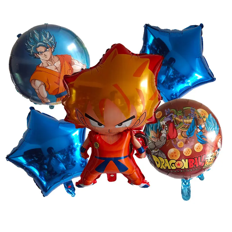 6 шт./компл. мультфильм 7 Dragon Ball Гоку фольги воздушный шар 32 дюймов набор воздушных шаров с номером на день рождения декоративные Детские игрушки кампус Вечерние - Цвет: 4