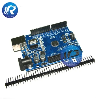 

high quality One set UNO R3 (CH340G) MEGA328P for arduinos UNO R3 + USB CABLE ATMEGA328P-AU Development board