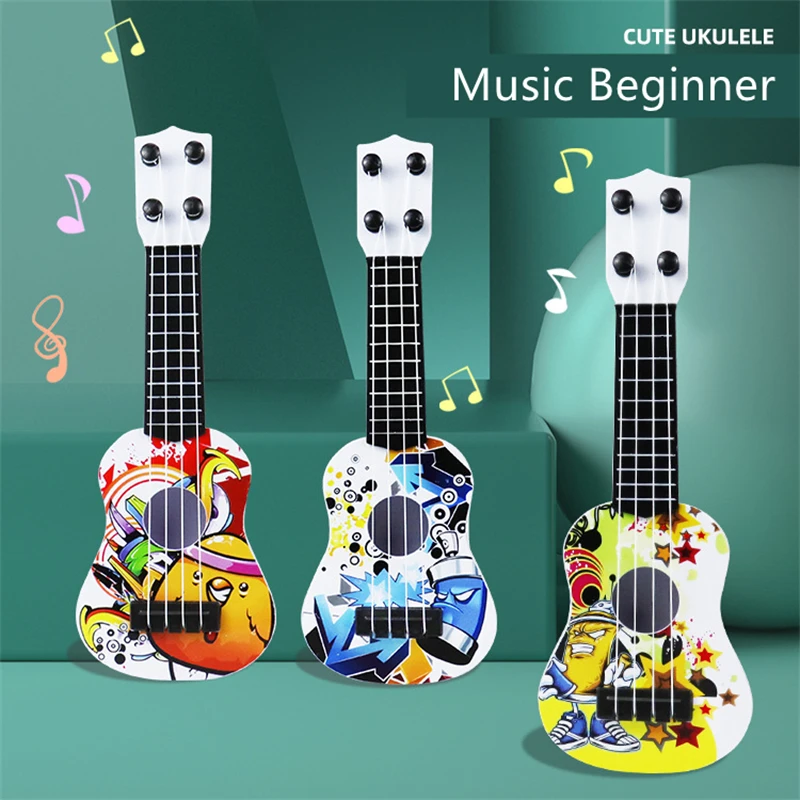 Mini Four Strings Ukulele Guitar Musical Instrument Children Kids Educational To 