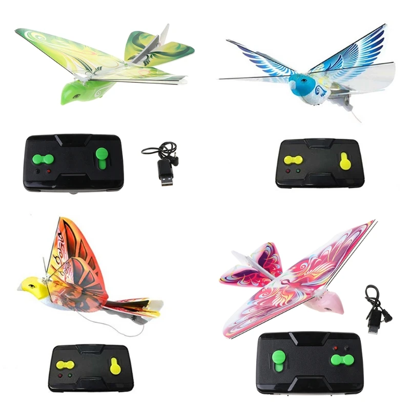 Águila eléctrica a Control remoto para niños, 2,4G, ala biónica de pájaros volando, aves de imitación, juguete para regalo