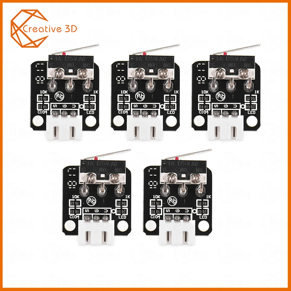 3d принтер высокого качества X/Y оси концевой выключатель 3Pin N/O N/C управление легко использовать микро-переключатель для Ender3 CR10 3d принтер аксессуары
