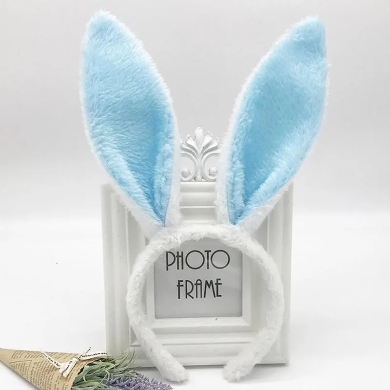 white hair clips Cute Easter Adult Kids Cute Rabbit Ear Headband Prop Plush Hairband Dress Costume Bunny Ear Hairband Party Decorations For Home vintage hair clips