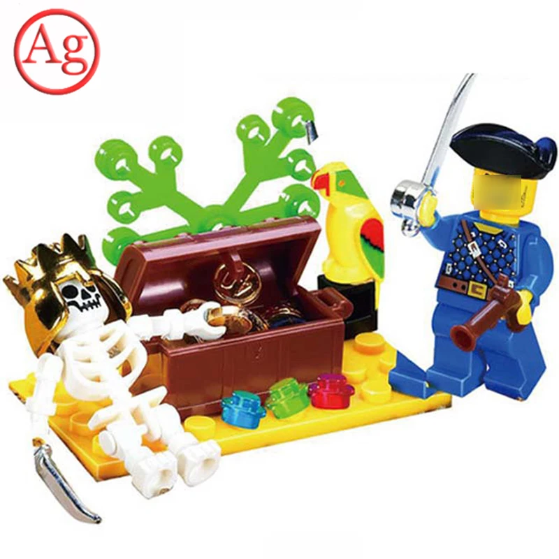 

Pirates Compatible Legoed Pirate Series Constructor Skull Island Adventure Figure Building Blocks Christmas Gift Bricks Kids Toy