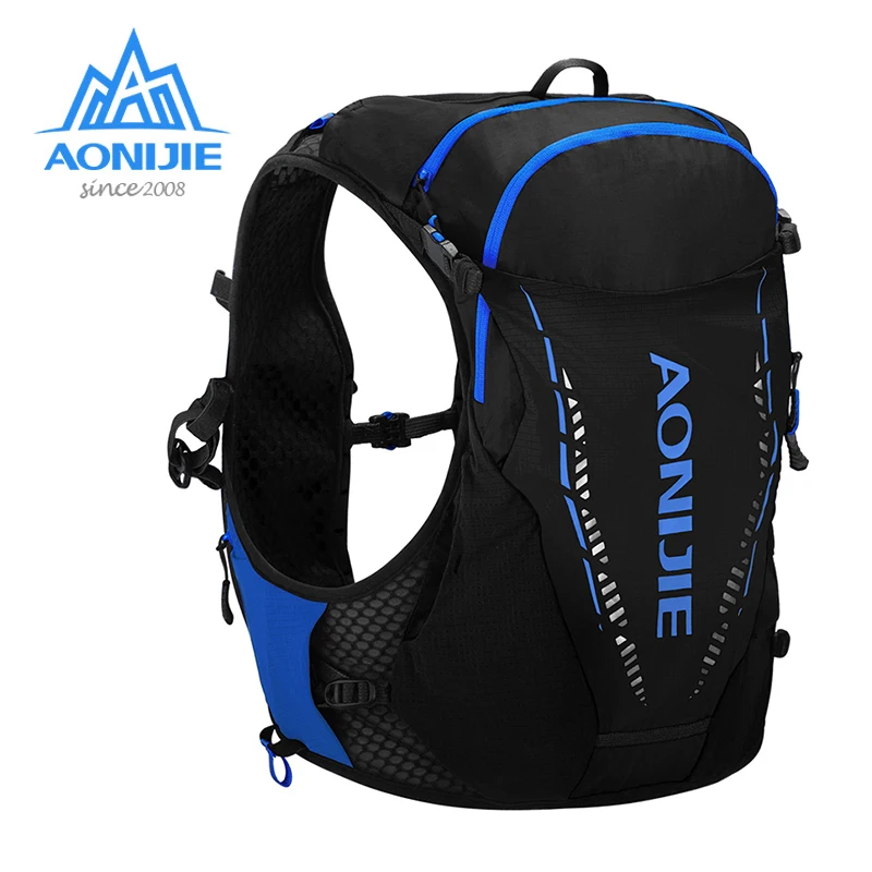 

AONIJIE Newest C9103S Black Ultra Vest 10L Hydration Backpack Pack Bag Free Water Bladder Bottle for Trail Running Marathon Race