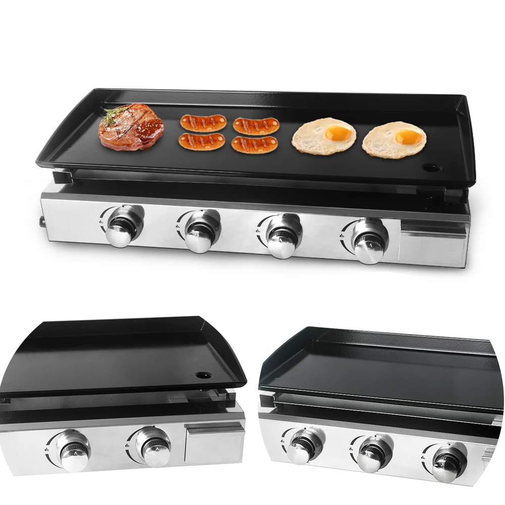 Stainless Steel Frying Griddle Stainless Steel Cooking Plate Gas