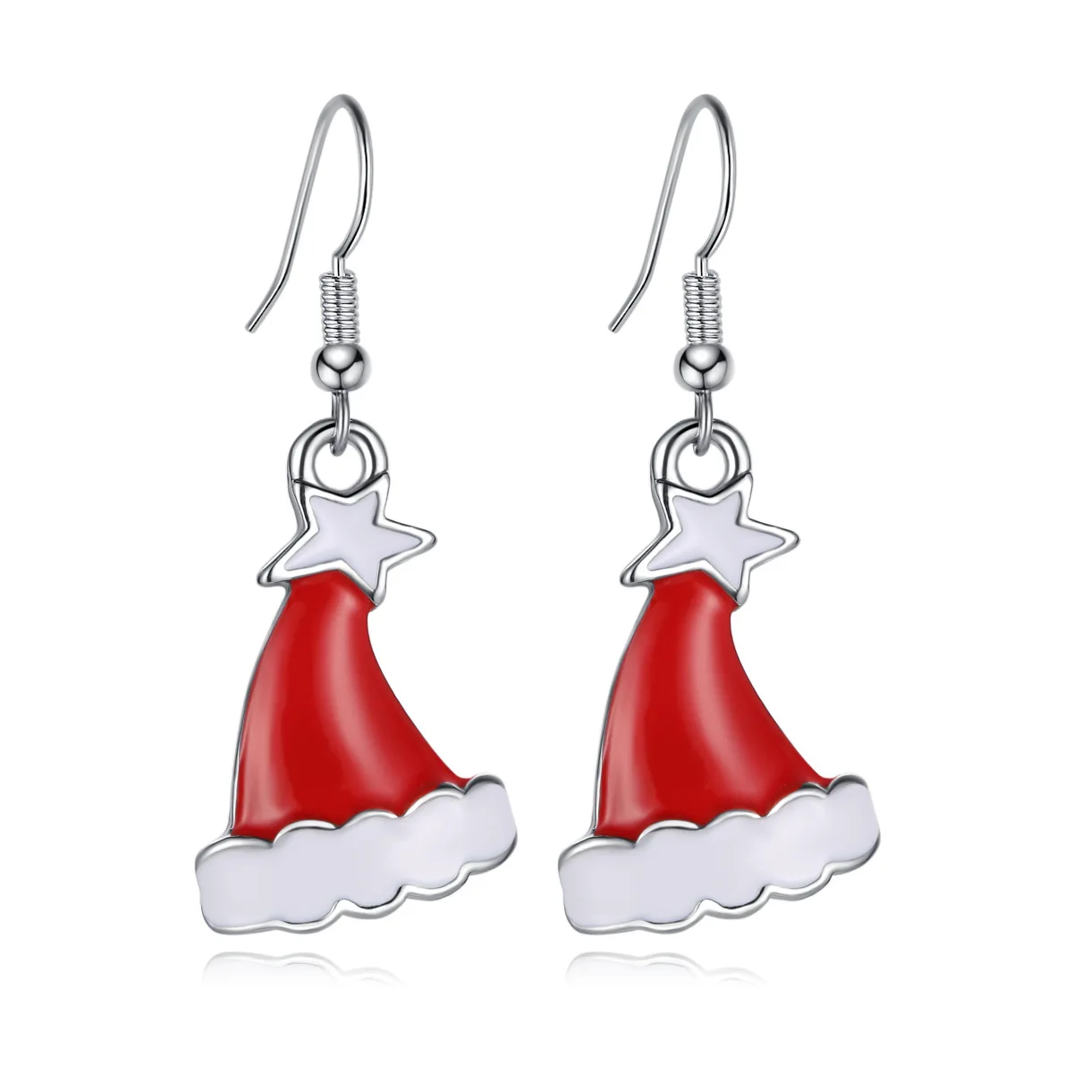 

2019 New Christmas Gift Ladies Bijoux Christmas hat pendant drop Earrings For Women Earring Fashion Jewelry Drop Shipping