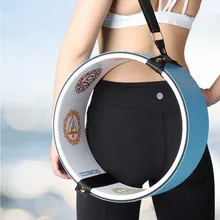 TPE колесо для йоги, Пилатес, магическое кольцо для йоги, домашний фитнес-тренировочный инструмент с ремнем для йоги, противоскользящее заднее изгиб, круг для йоги