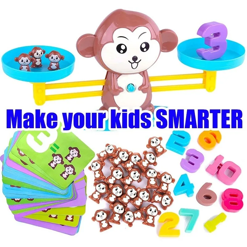 Monkey Balance Math Game Toys для девочек и мальчиков забавный развивающий подарок детей