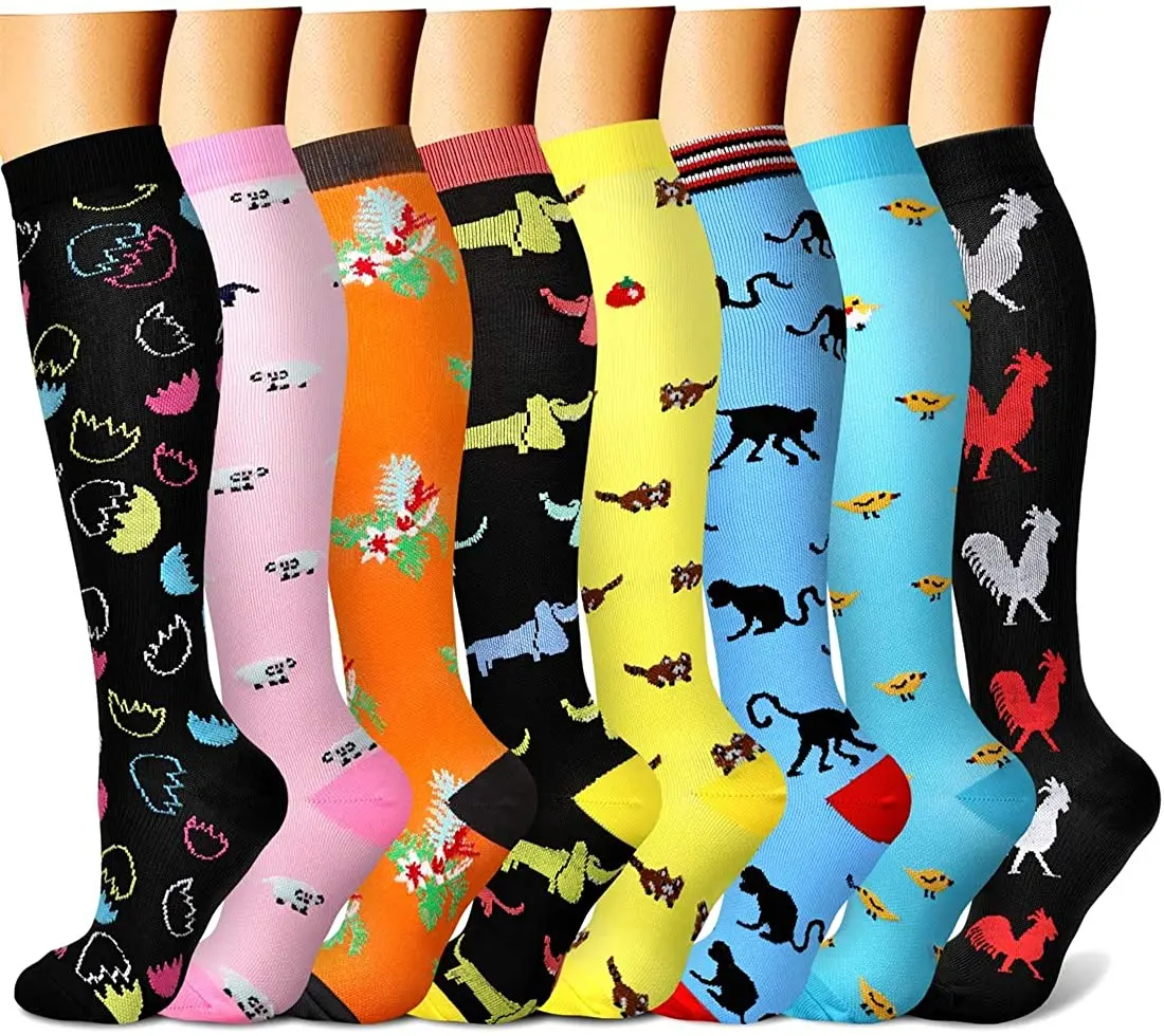 

Compression Socks Women Men Sports Running Cycling Socks for Anti Fatigue Pain Relief Knee High Prevent Varicose Veins Stocking