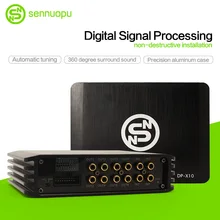 Amplificador DSP Virtual Sennuopu para coche, potencia 4X72W, amplificador de procesamiento de Audio para coche, 31 bandas, ecualizador DSP, sintonización de precisión