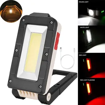 

Foldable Magnetic Led Work Light Portable USB Rechargeable COB Worklight Lamp Work Lamp Working Light Working Lamp Car Lights