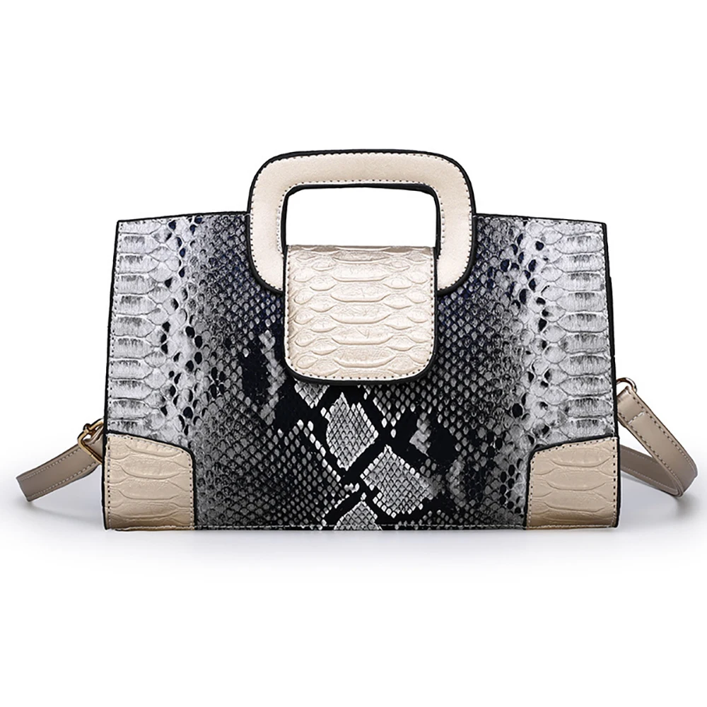 

2020 Spring New Fashion Women Shoulder Bag Chain Strap Flap Shoulder Bags Fashion Snake Pattern Element Designer Ladies Handbags