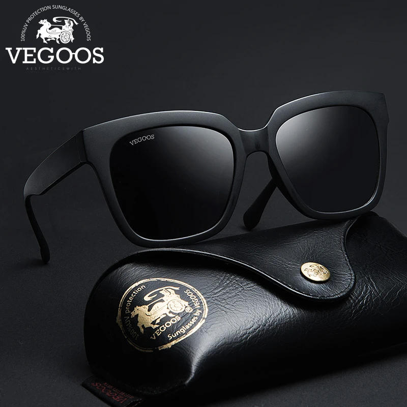 VEGOOS Sunglasses Men Polarized Women Square Sun Glasses UV400 Protection Driving Sport Glasses Gafas de Sol Hombre#6109