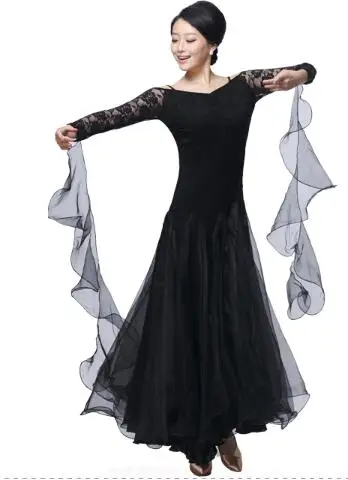plus size red pink black Ballroom Dress Viennese standard ballroom plus size ballroom dance dresses tango costumes