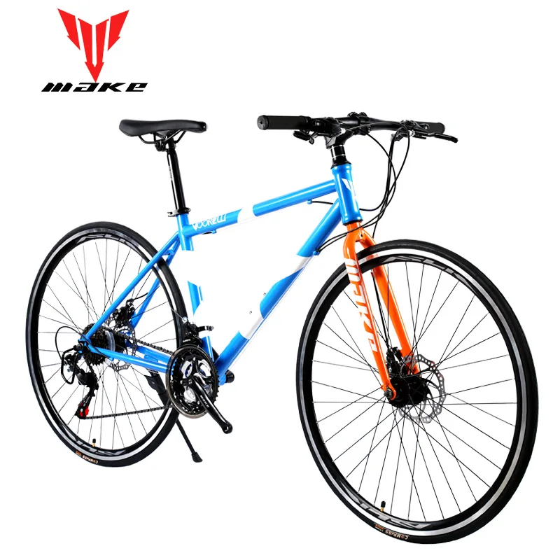 Road Bike MAKE 700X25C 21 Speed Disc Brakes Steel Frame