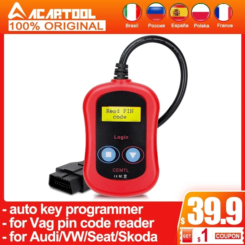 obd2 for VAG Key Login Auto Programmer audi vw pin code reader Seat Skoda OBD 2 Car Diagnostic Tools |