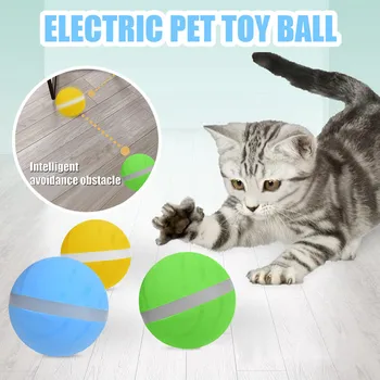 

Smart Interactive Pet Toy Ball Chewing Gift Kitten Kitten Puppy Puppy with RGB LED Light Silicone Waterproof^35