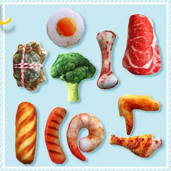 

10 Pcs Plush Pet Squeaky Toy Simulation Novelty Dog Bite Resistant Doll Plush Pack Stuffed Chew Bulk with Squeakers Soft