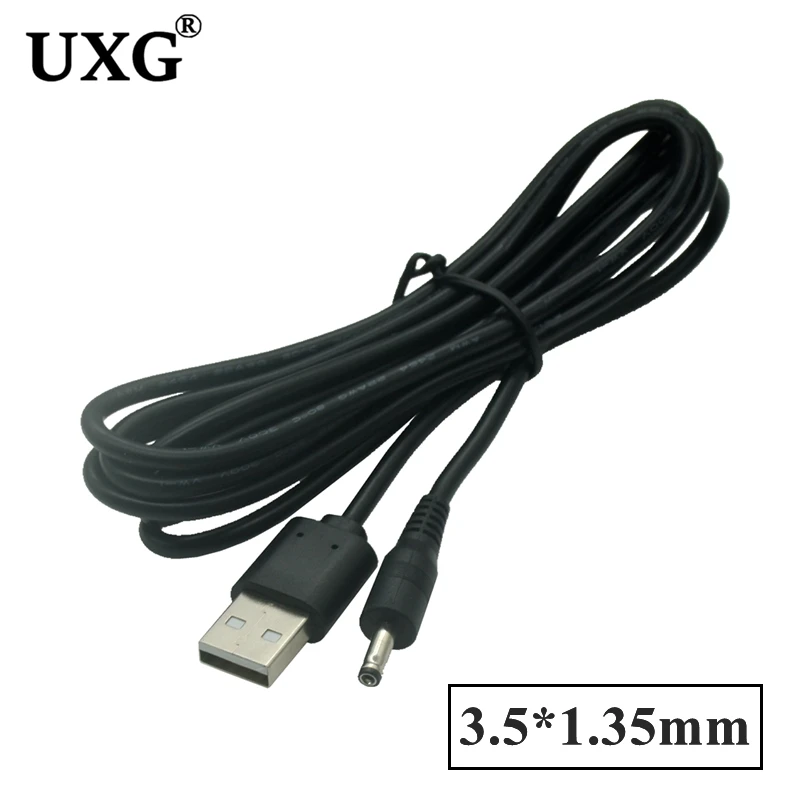 USB to DC 3.5mm Charging Cable USB A Male to 3.5 Jack Connector 5V Power Supply Charger Adapter