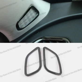 

Lsrtw2017 Car A post sound frame trims Chrome for Changan Cs75 2018 2019 2020 2021 Carbon Fiber speaker triangle front window