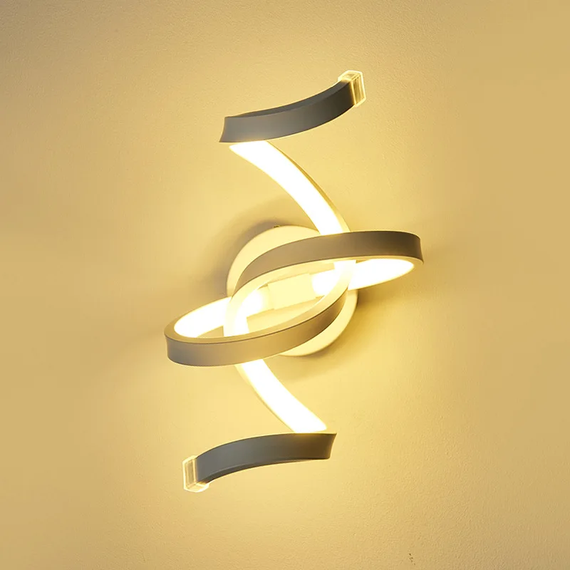 Новый современный простой Спальня прикроватные весна настенный светильник