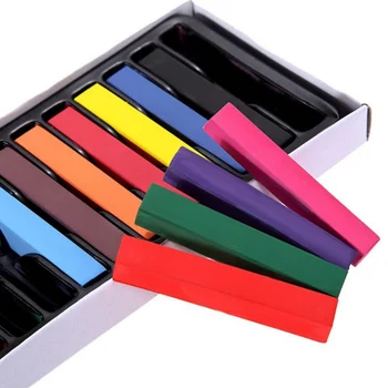 

12 Colors Hair Chalks Temporary Easy Colors Hair Chalk Dye Soft Hair Pastels Kit Hair Beauty Care