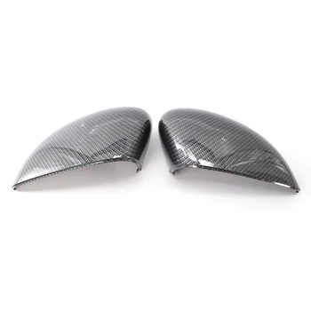 

Pair of Carbon Fiber Style Wing Door Rearview Mirror Cover Cap Shell for Ford Fiesta MK7 09-15 8A6117K747CA,8A6117K746CA