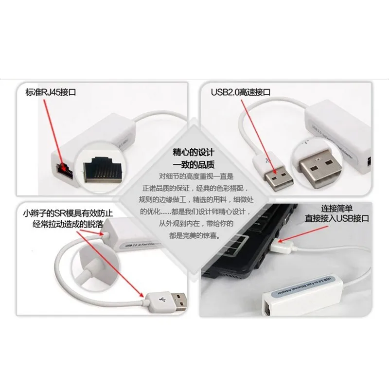 Сетевые конвертеры USB Ethernet адаптер к rj45 Соединительная плата локальной