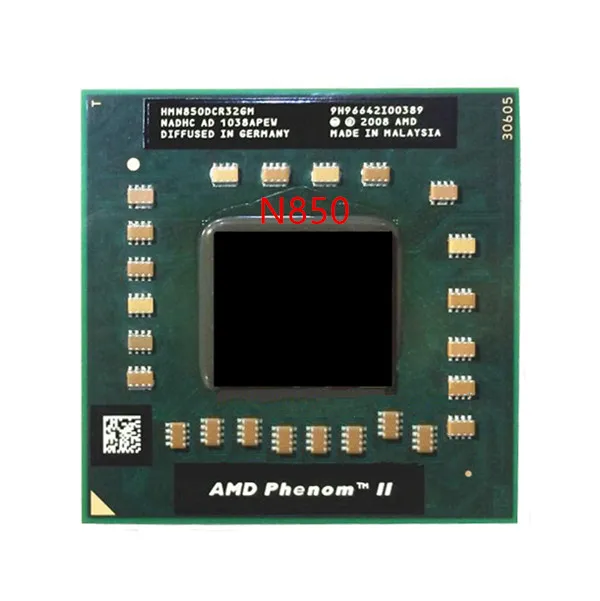 Бесплатная доставка ЦП для ноутбука N850 HMN850DCR32GM 1 5 МБ кэш/2 2 ГГц/Socket S1 трехъядерный