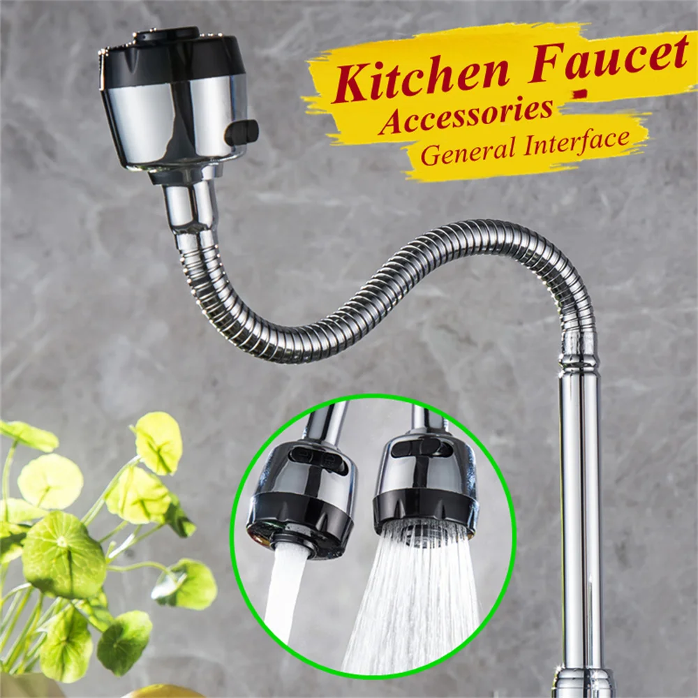 DOODII Free shipping 360°Rotation Kitchen Mixer Pipe Faucet Extension Extender kitchen faucet torneira cozinha Bending Hardware granite kitchen sink