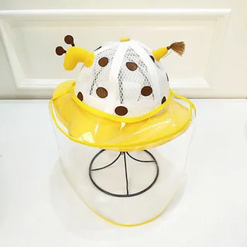 

Kids Baby fisherman Hat UV Sun Protection Supply Breathable Summer Hat with Transparent Face Cover Sunhat cap Safety