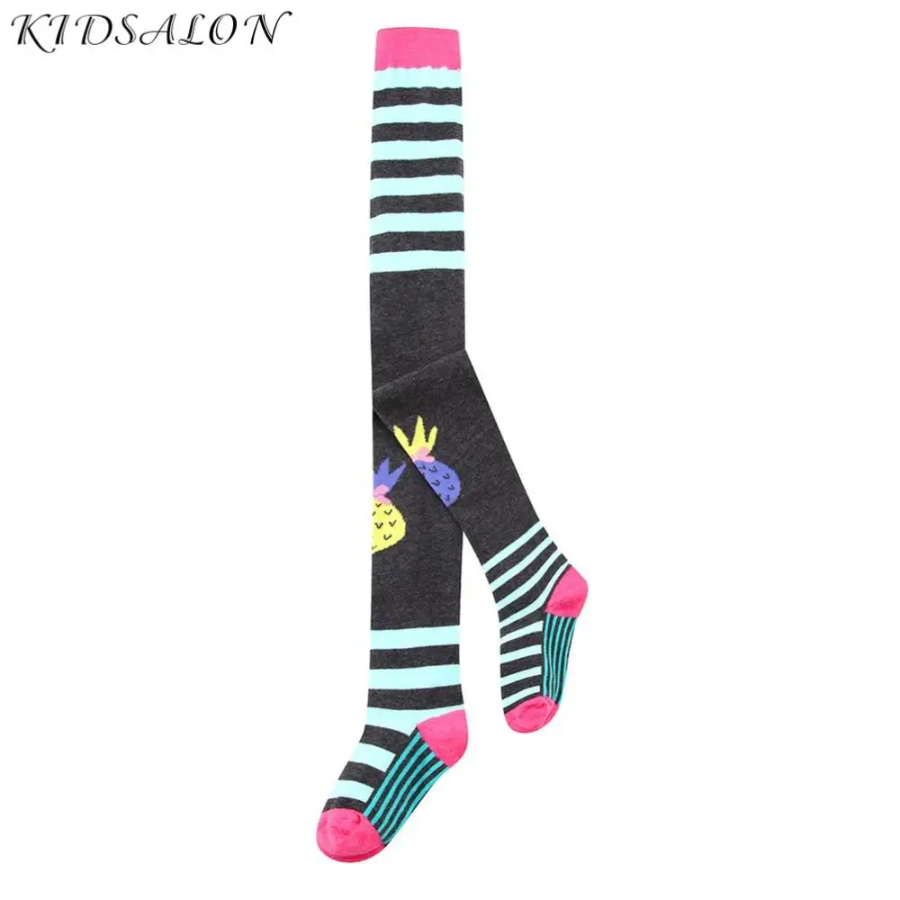 Колготки для девочек с мультяшными животными колготки маленьких Осень зима 2018