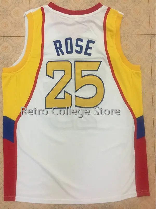 25 DERRICK ROSE Dolphins McDonald ALL AMERICAN Throwback Ретро Баскетбольная Майка мужская сшитая на заказ с номером