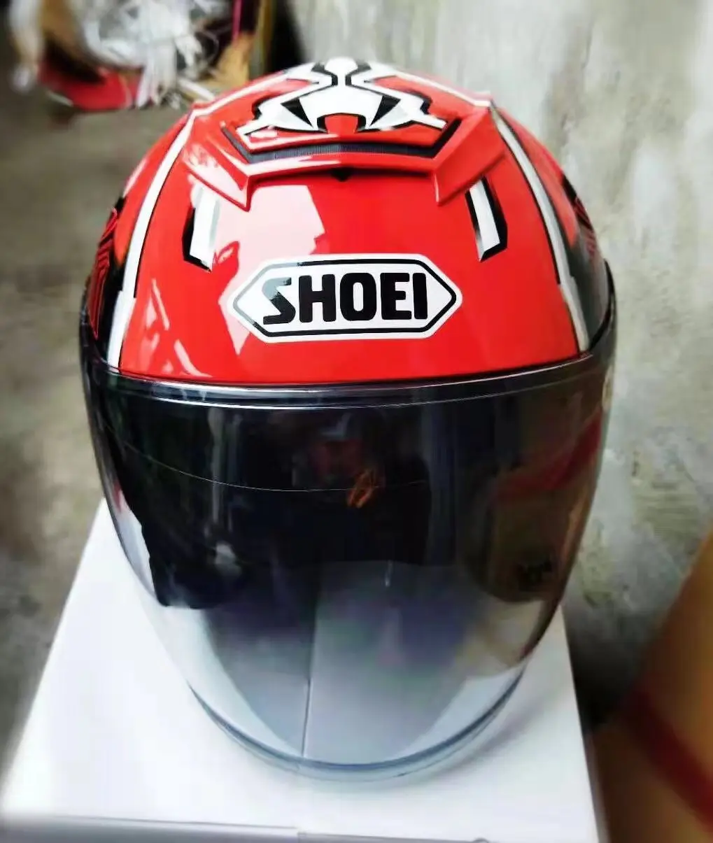 new X14 motorcycle safe helmet 3/4 open face safety helmet Red 93 motorcycle racing helmet