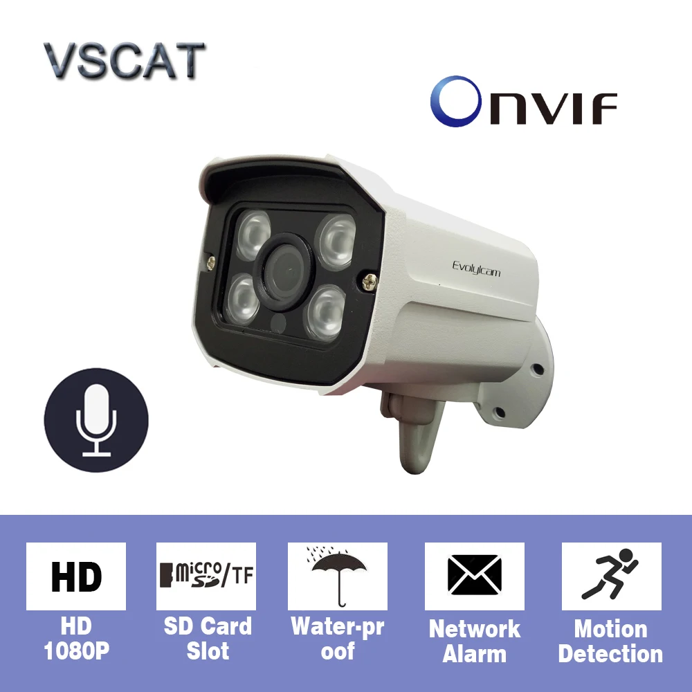 Ip-камера s Проводная HD 1MP 720P/ 1.3MP 960P/ 2MP 1080P аудио IP камера P2P Onvif безопасность