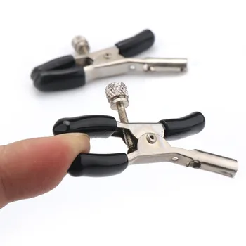 1Pairs Flirting Sex Toys Of Metal Fantasy Nipple Clamp with Chain For Men Women Bdsm Bondage Breast Massage Clip Erotic Products 5