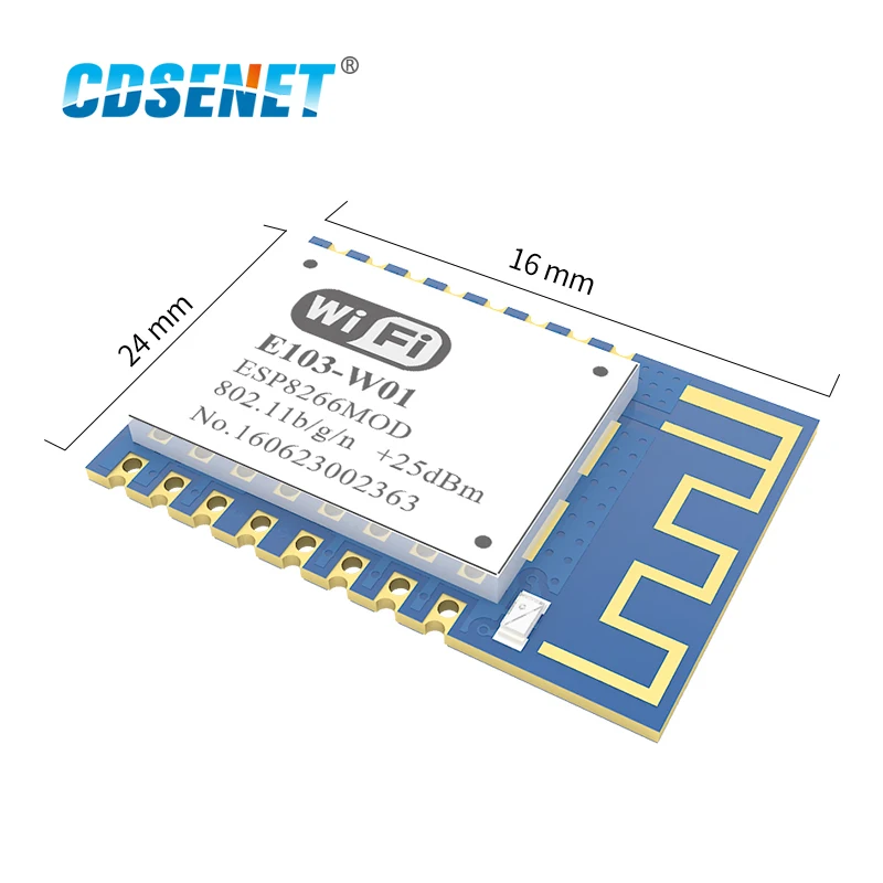 Беспроводной Радиочастотный приемопередатчик ESP8266EX, 1 шт., Wi-Fi модуль, 2,4 ГГц, CDSENET E103-W01 ESP 8266 SMD 2,4 ГГц, радиочастотный приемник передатчика ... Беспроводной Радиочастотный приемопередатчик ESP8266EX, 1 шт., Wi-Fi модуль, 2,4 ГГц, CDSENET E103-W01 ESP 8266 SMD 2,4 ГГц, радиочастотный приемник передатчика ...