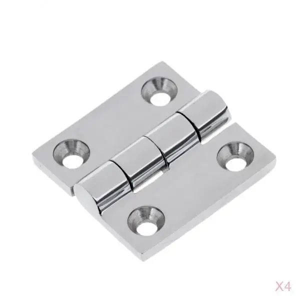 4pcs Marine Boat Door Hinge Mount 316 Stainless Steel Fitting Hardware 38x38mm